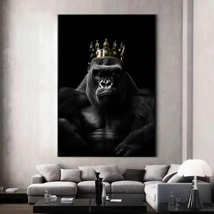 Affiche imprimée du royaume des animaux