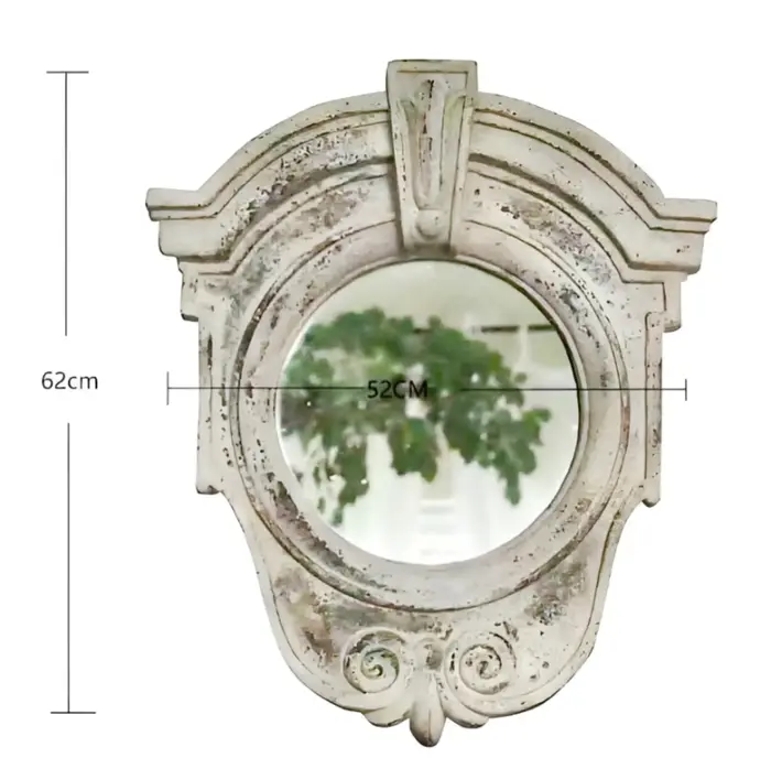 Miroir mural extérieur jardin et entrée décoratif suspendu Art Boho Style fond Accent pour chez l'ha