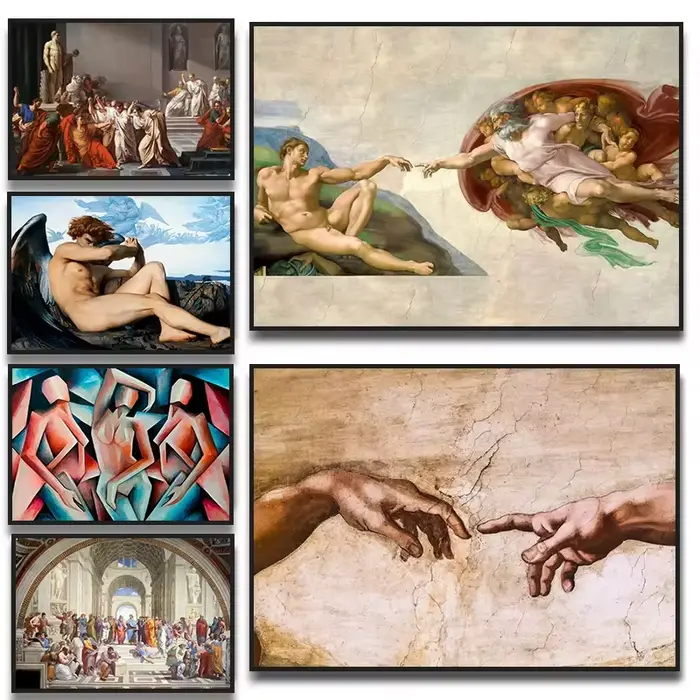 Toile de peinture avec l'ange déchu