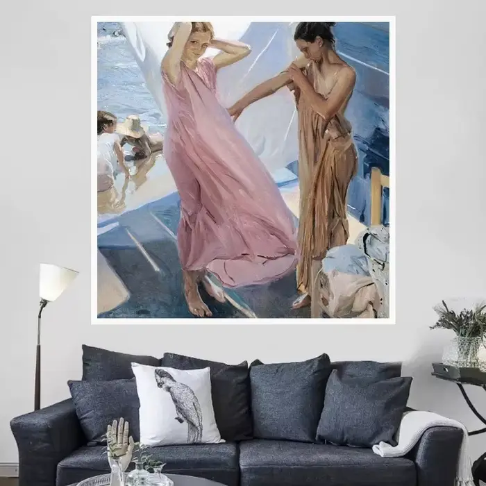 Promenade – affiche abstraite sur toile