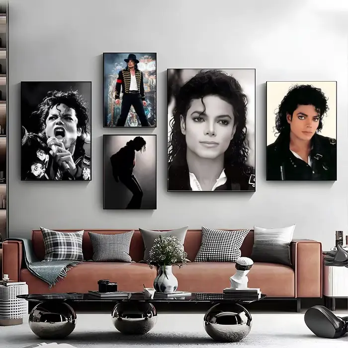 Affiche iconique du chanteur m-Michael j-Jackson