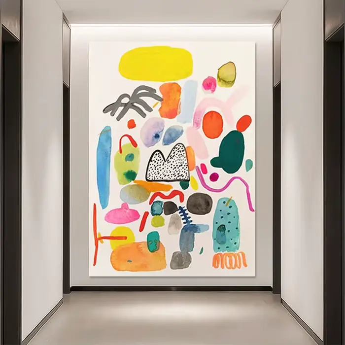 Image d'art mural sur toile faite à la main pour la décoration de la maison