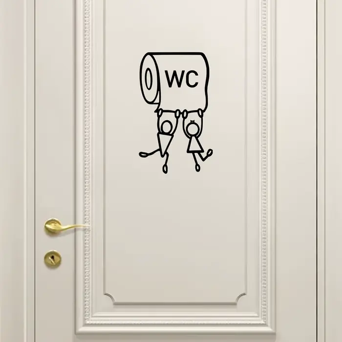 Autocollant de WC 1 pièce