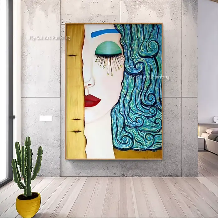 Toile de peinture à l'huile peinte à la main