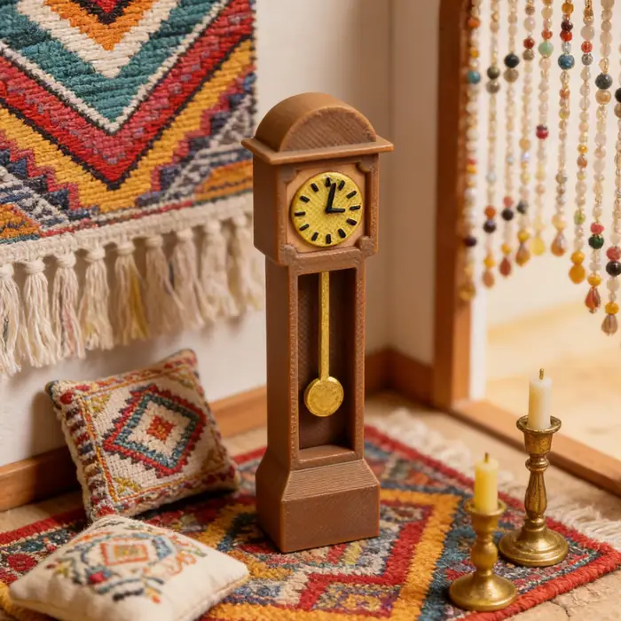 Horloge miniature victorienne pour maison de poupée