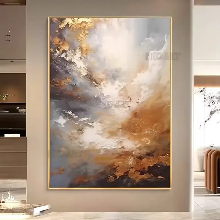 Image abstraite contemporaine de grande taille