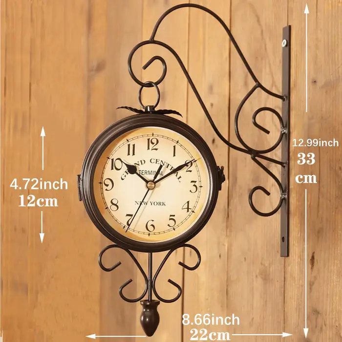 Horloge murale Double face