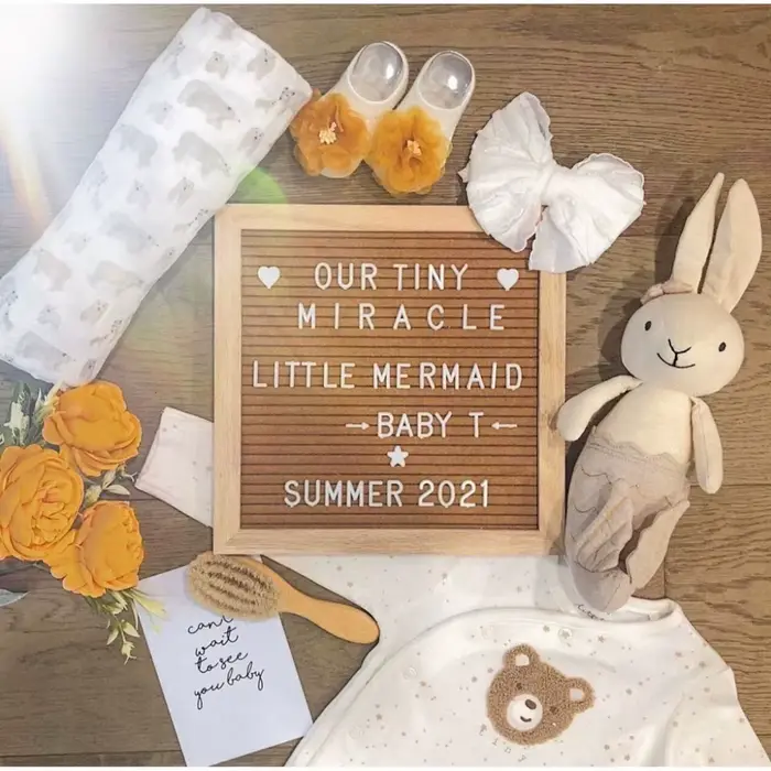 Tableau de lettres en bois et feutre DIY