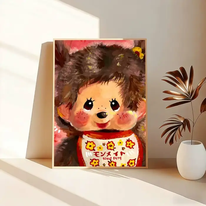 M-MonchhichiS-ES Affiches autocollantes mignonnes de dessins animés