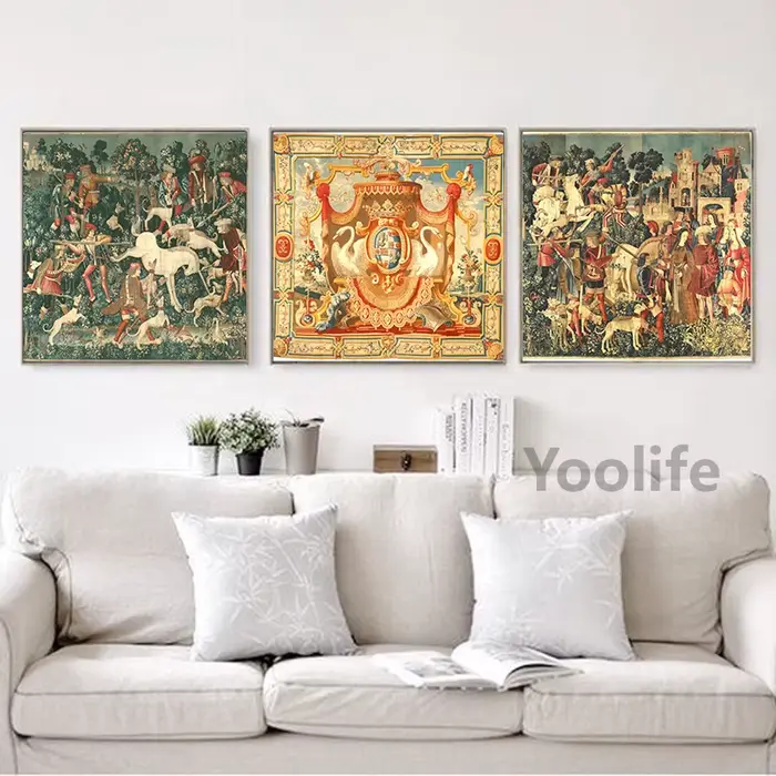 Tapisserie de style médiéval Renaissance