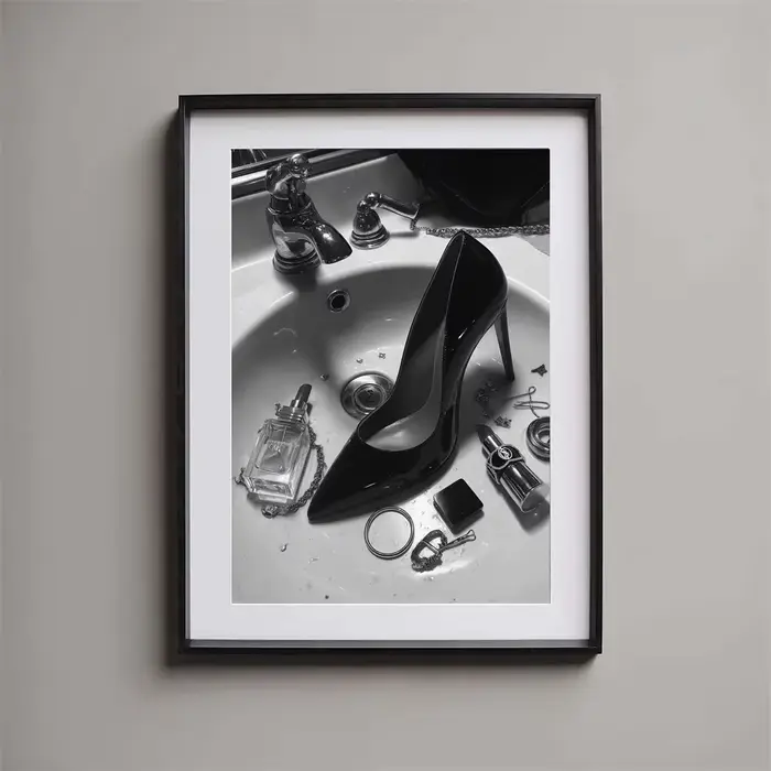 Burlesque Art rétro Glamour Pinup Girl Vintage esthétique inspiré Cabaret Style décoration de luxe photo noir et blanc