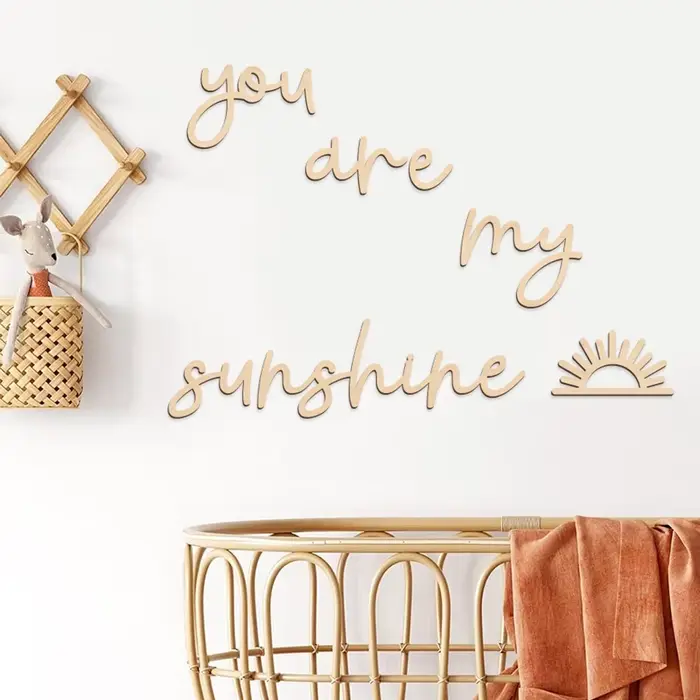 Plaques murales en bois avec Motif soleil
