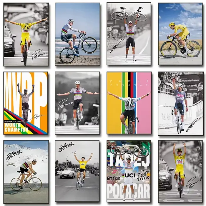 Affiches De Champion du monde De cyclisme Tadej Pogacar