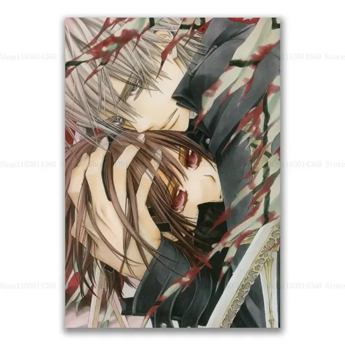 Impression sur toile cancers japonaise Vampire Knight, image de chambre à coucher, studio d'étude, s
