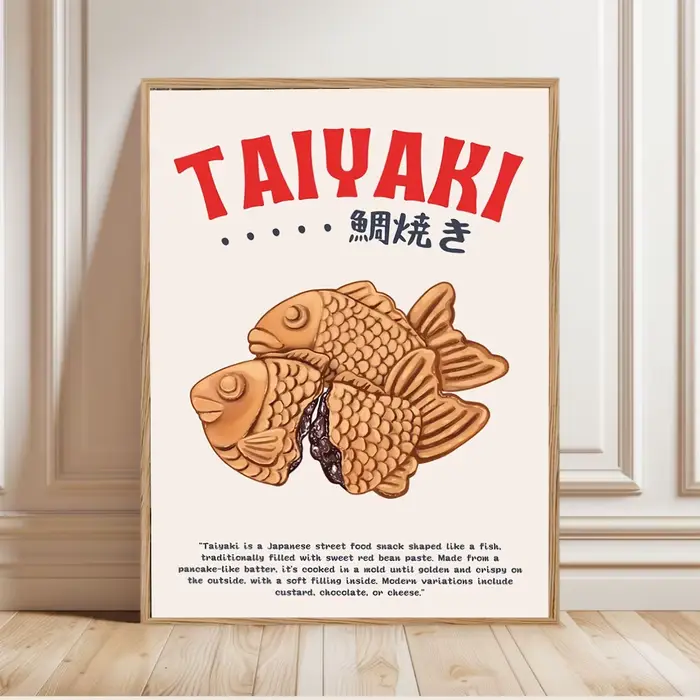 Affiche d'illustration de la cuisine japonaise