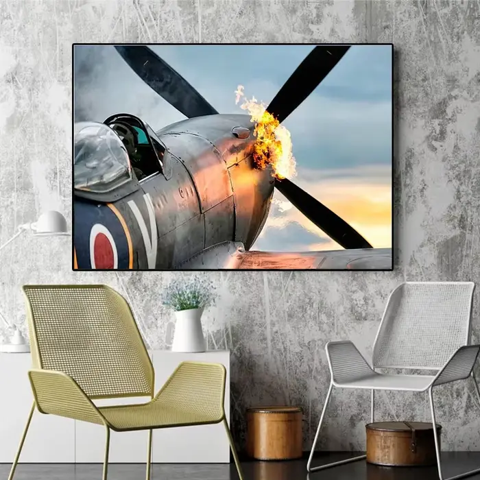 Toile d'avion de Combat de la guerre mondiale