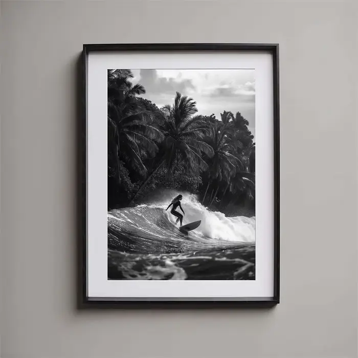 Affiche d'art de plage tropicale