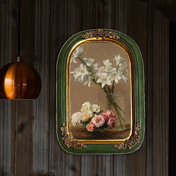 Cadre d'affichage de photos en résine Antique de luxe
