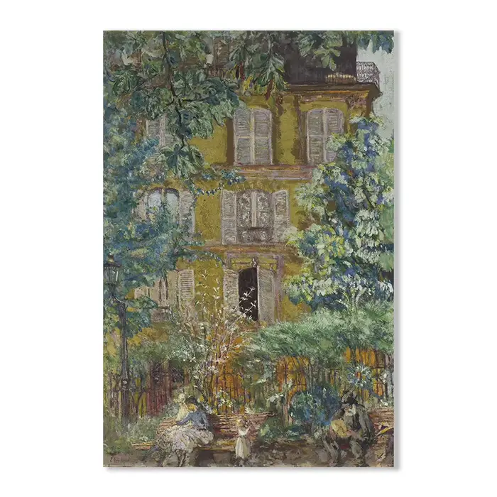 Affiche sur toile de peinture à l'huile vintage pour jardin d'été, art de fleurs antiques de campagn