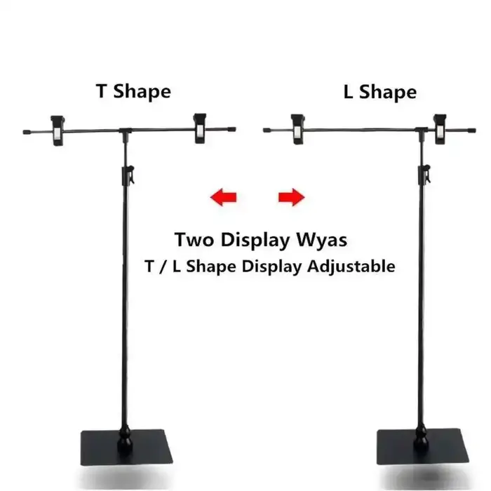 Support d'affiche réglable en acier inoxydable