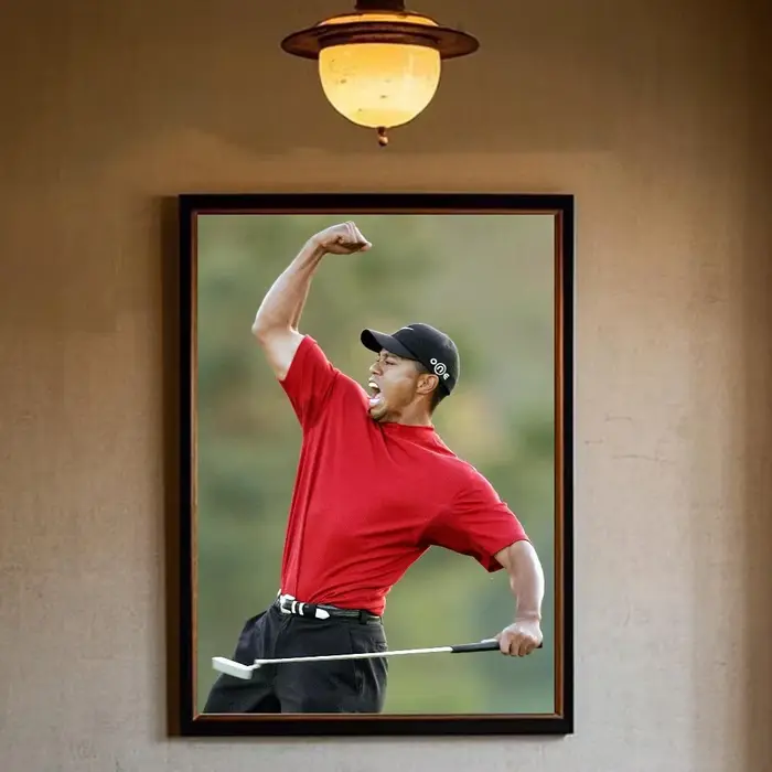 Affiche de joueur de Golf tigre w-boods, peinture sur toile HD, décoration esthétique pour la maison