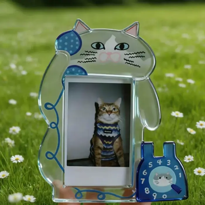 Nouveau cadre photo en acrylique pour chatons