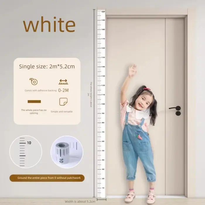 Autocollant de mesure de hauteur de 2M, auto-adhésif, étanche, tableau de croissance des enfants, ru