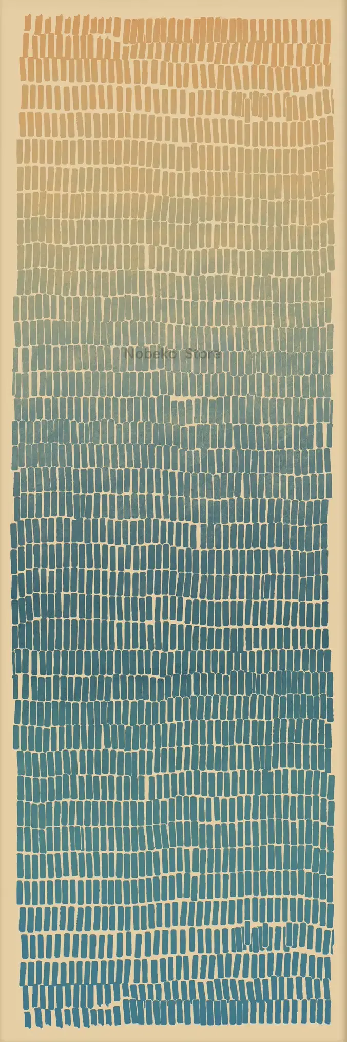 Affiche horizontale panoramique abstraite, longue et étroite, imprimés modernes du milieu du siècle,