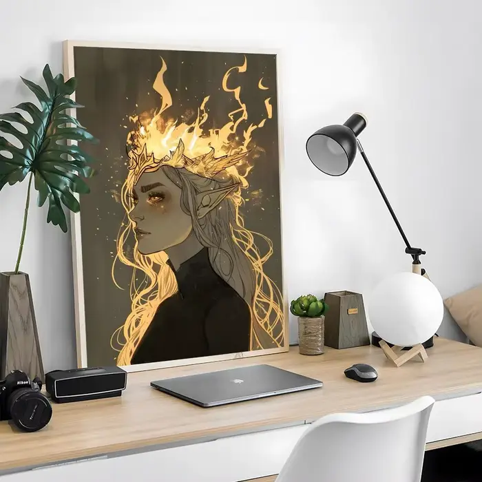 Nouvelle toile murale en verre T-throne