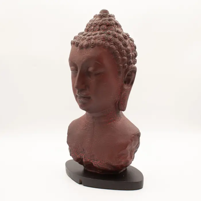 Buddha Bust Lamp Molton Lava - Oval stand