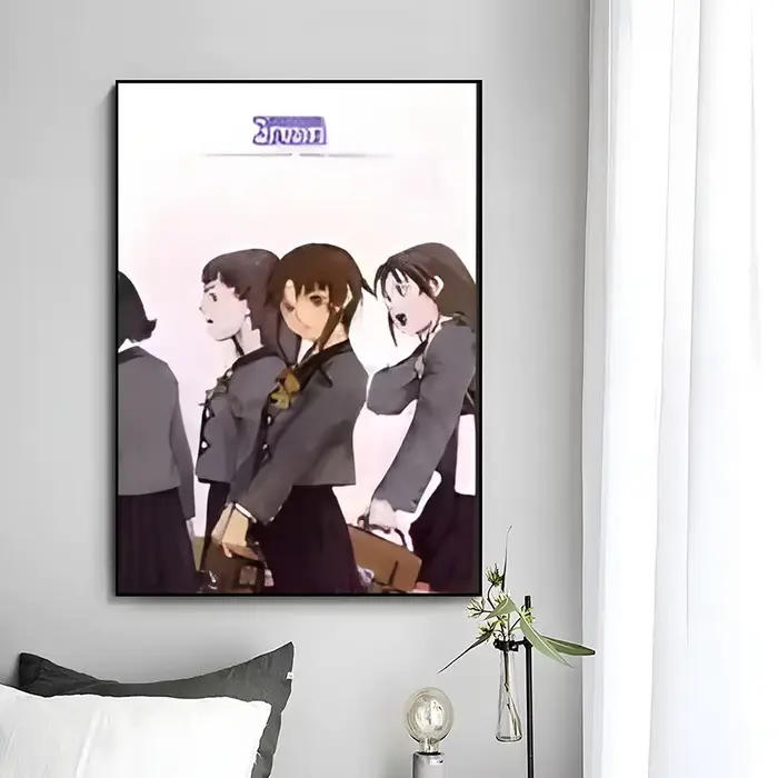 Affiche psychologique Cyberpunk de Serial Experiments Lain, impression d'art mural décoratif, décora
