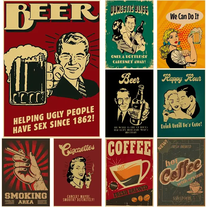 Affiche Vintage de bière