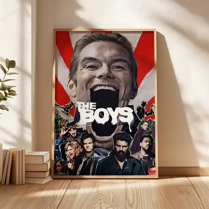 Affiche de super-héros The Boys, décoration murale polyvalente HD imperméable et auto-adhésive pour 