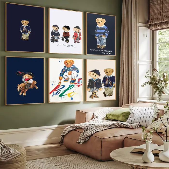 Affiche imprimée à la mode R-ralph B-Bears