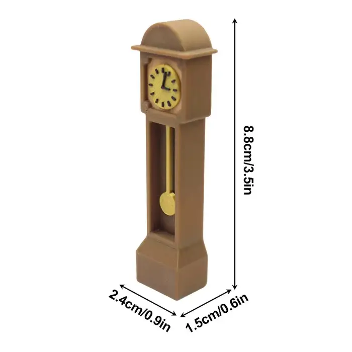 Horloge miniature vintage pour maison de poupée