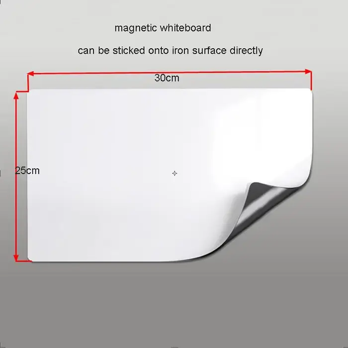Autocollant de réfrigérateur tableau blanc magnétique tableau d'affichage aimants de réfrigérateur b