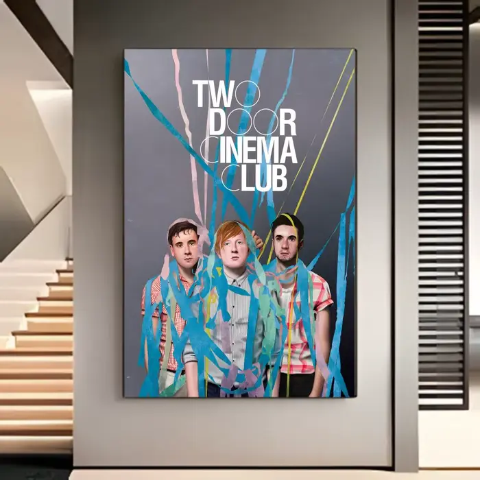 Affiche de groupe de rock indépendant britannique Two Door Cinema Club