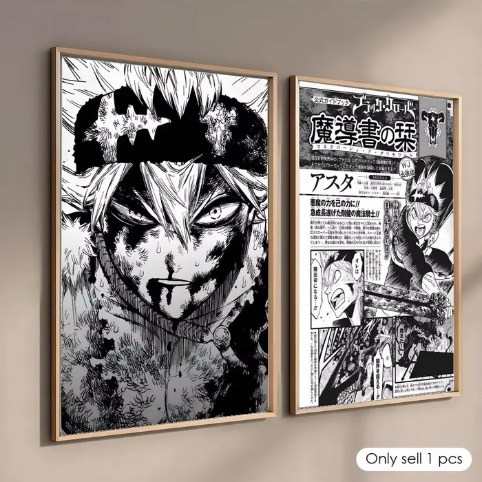 Affiche décorative murale Anime B-Black Clover