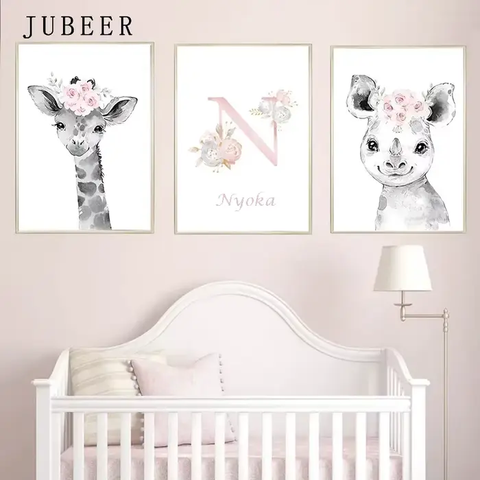 Affiche de décoration d'animaux mignons