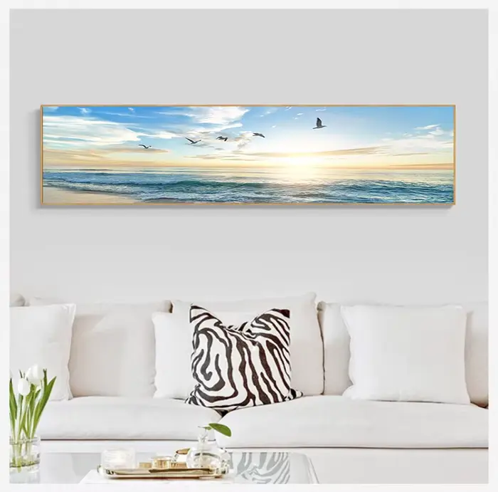 Peinture sur toile panoramique scandinave