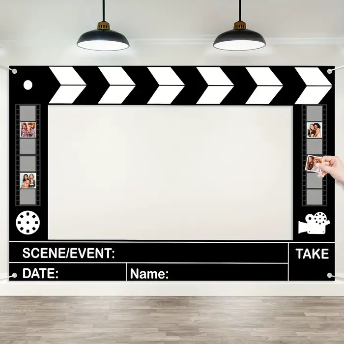 Cadre de photomaton en forme de claquette de cinéma