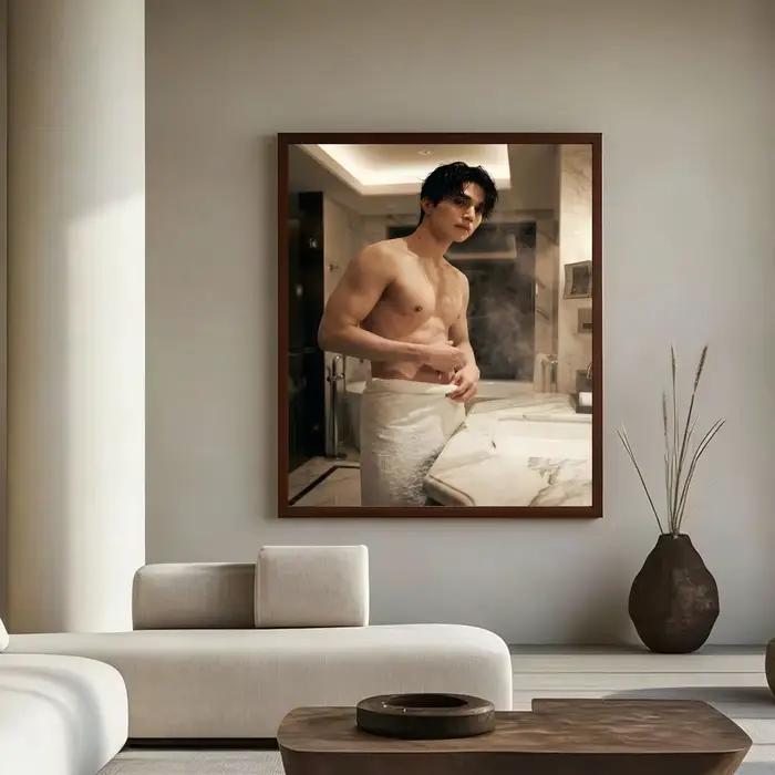 Affiche murale avec image d'acteur L-Lee D-Dong W-Wook, impression artistique adaptée au salon, cham