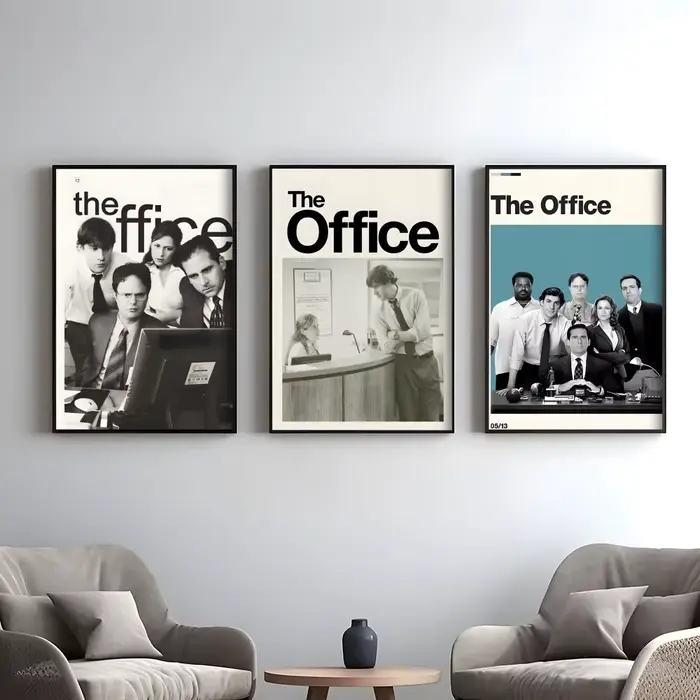 Affiche murale American Tv The O-Office, autocollants muraux élégants et abordables pour dortoir, salon et chambre à coucher