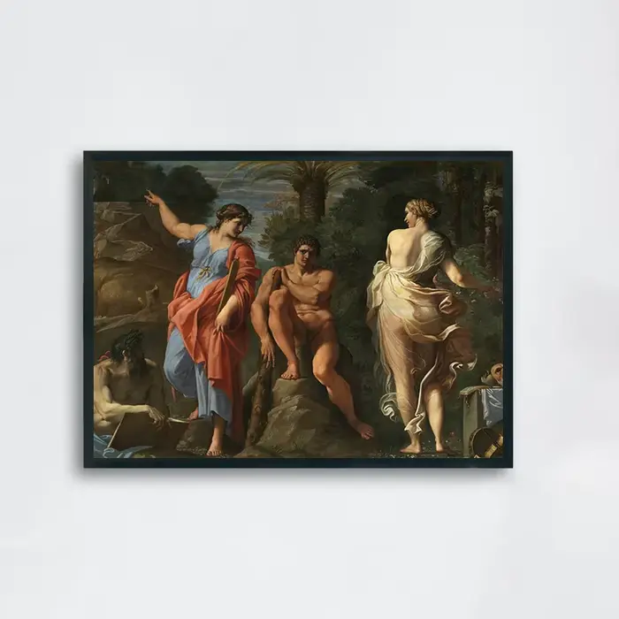 Affiche de mythologie grecque classique de la Renaissance rétro