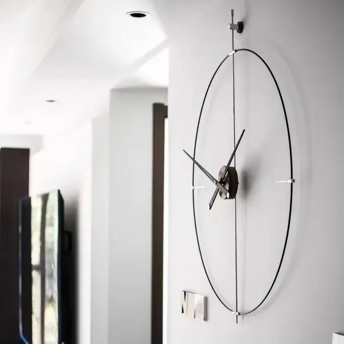 Grande horloge murale silencieuse 3D