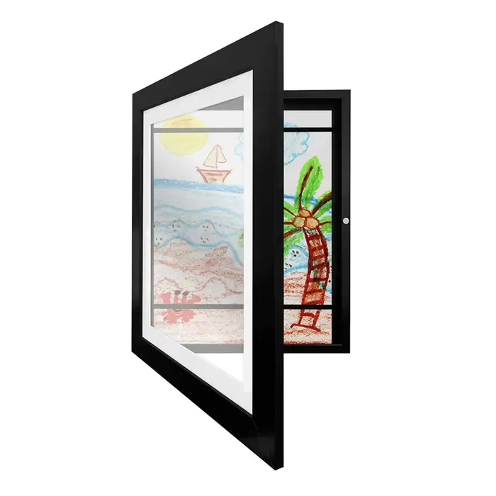 Cadres d'art magnétiques A6 pour enfants, ouverture frontale, interchangeables, pour affiches, photo
