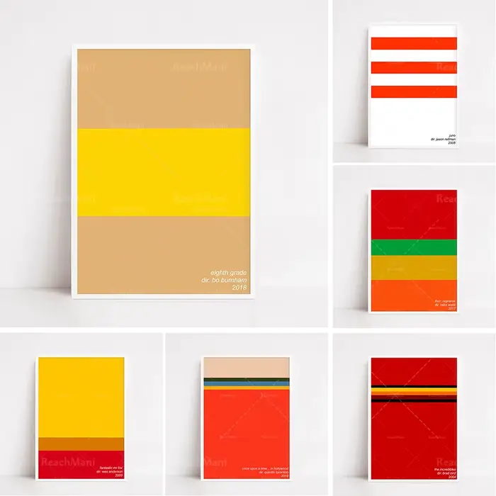 Ratatouille imprimer une palette simple au lieu d'affiches de cinéma