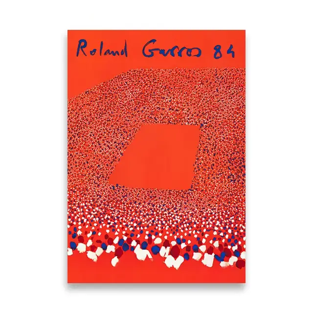 Affiche murale en toile de tennis Roland Garros 1984, peinture décorative de style nordique pour la 