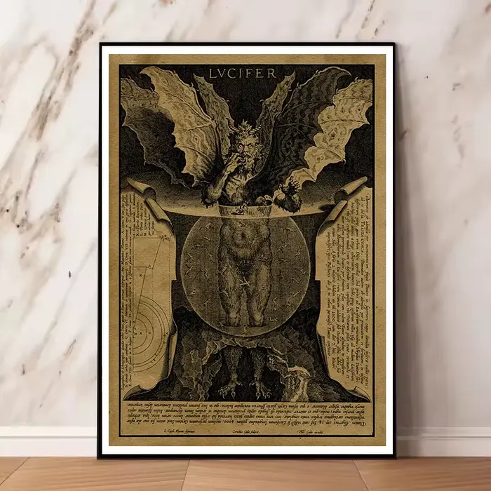 Affiche Vintage de Sorcières Satan et les Démons du Sabbat