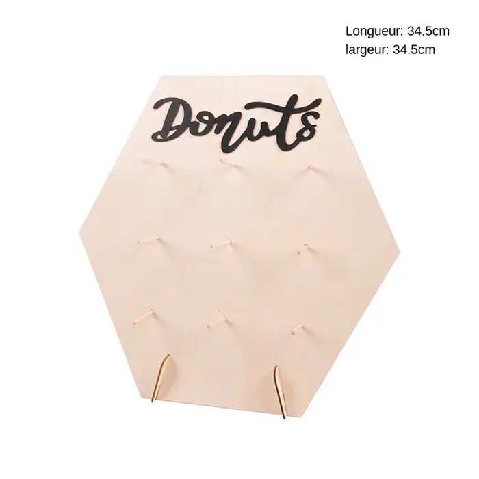 Mur de beignet en bois à faire soi-même